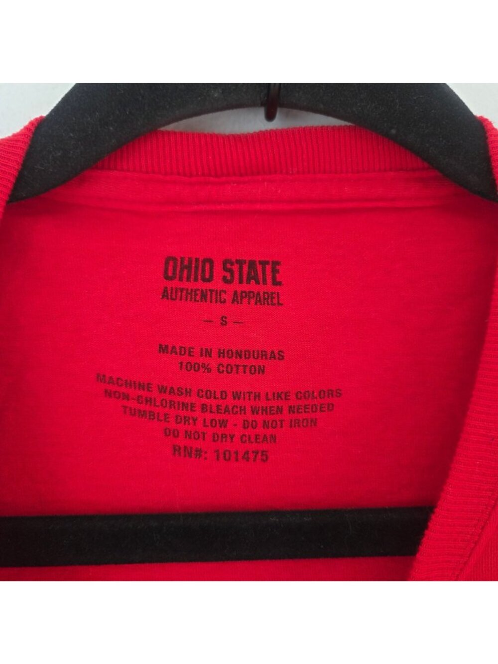 Ohio State Buckeyes OSU Authentic Apparel Short Sleeve T-Shirt Red Tee Shirt S - Picture 4 of 4